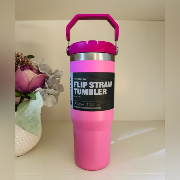 🎉LAST PIECE🎉Stanley Iceflow Flip Straw 30 oz Tumbler Peony